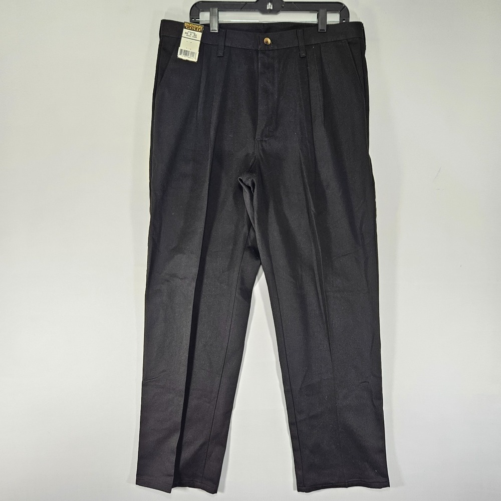 Rustler Men's Khaki Pants Pleated Front Poly Blend Size 36x32 NEW